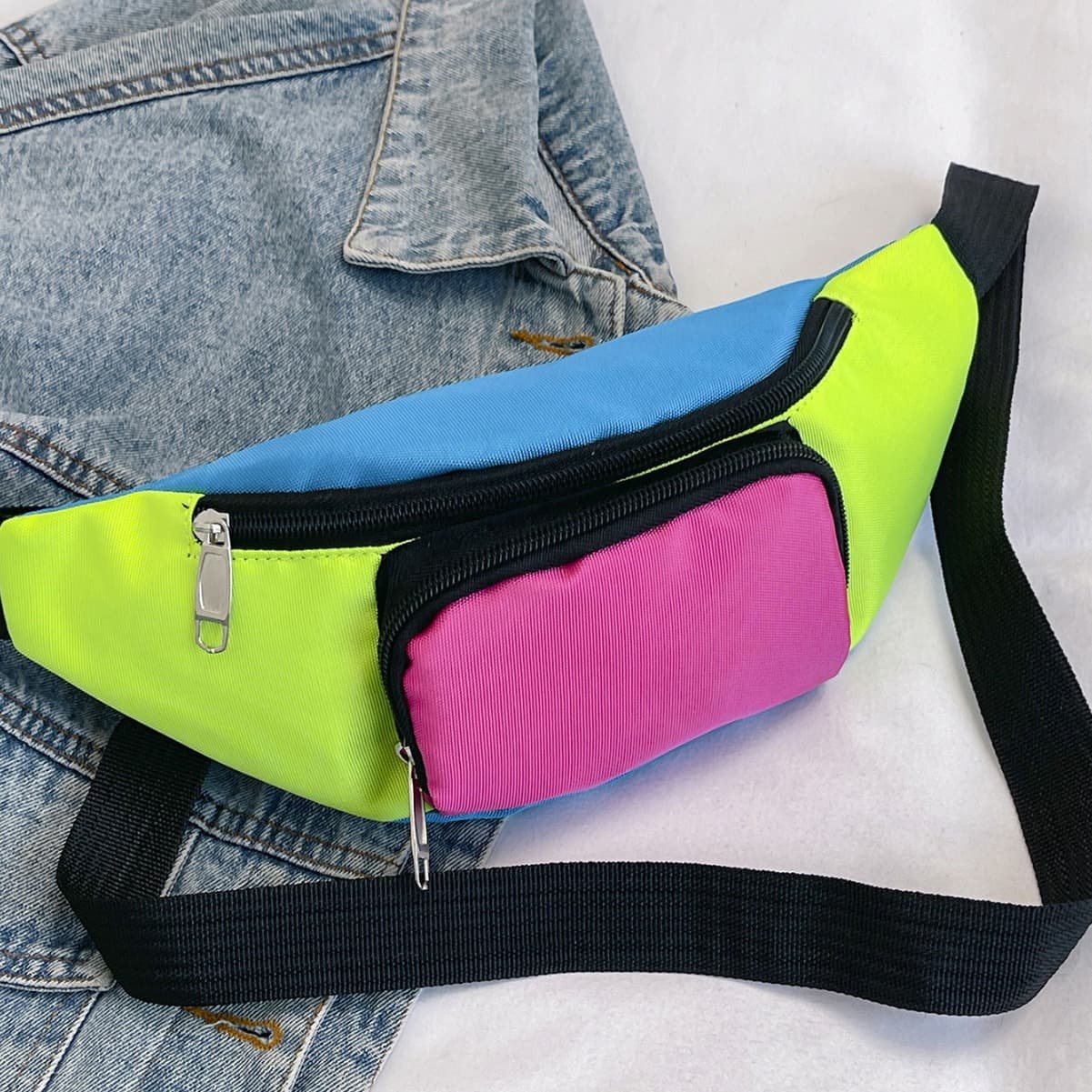 Waist Packs in Oxford Fabric for Men, Chest Storage Waist Packs, Outdoor Crossbody Sports Bags, Multifunctional Bags with Logo Printing