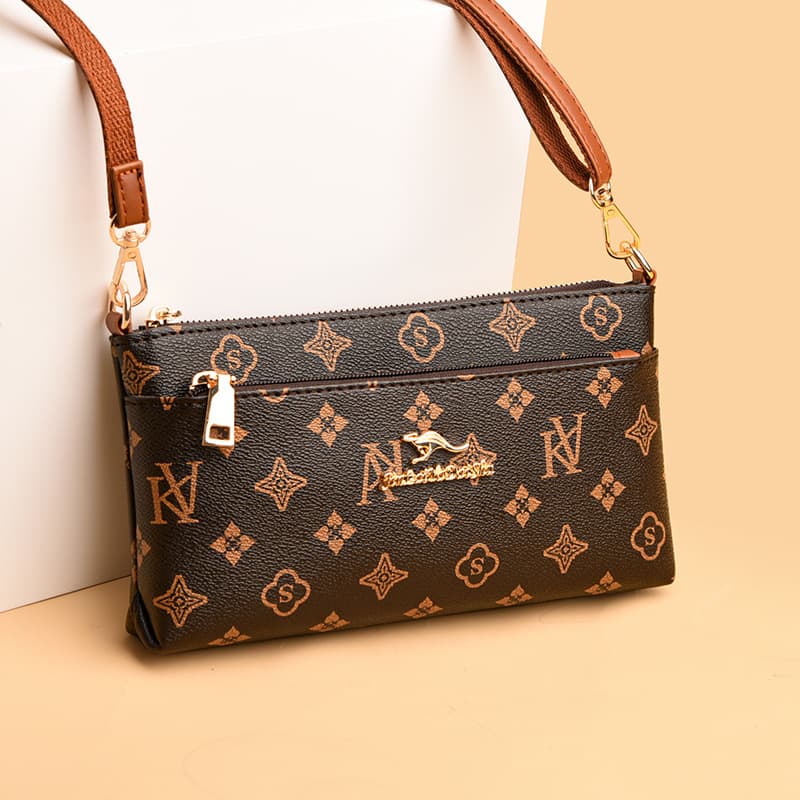 Women's Handbag Crossbody Bag New Small Square Bag European and American Women's Bag Middle-aged Mother's Bag Fashion Mother-in-law Shoulder Bag