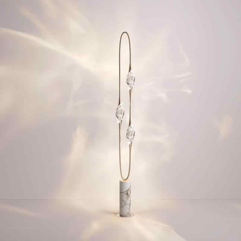 Minimalist Factory Direct Il Pezzo Modern Luxury Minimalist Crystal Floor Lamp Showroom Marble Living Room Bedroom