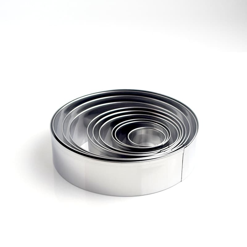 Stainless Steel Round Dumpling Wrapper Cutter Cookie Mold Bun Flatbread Polished Round Cake Base Cutter