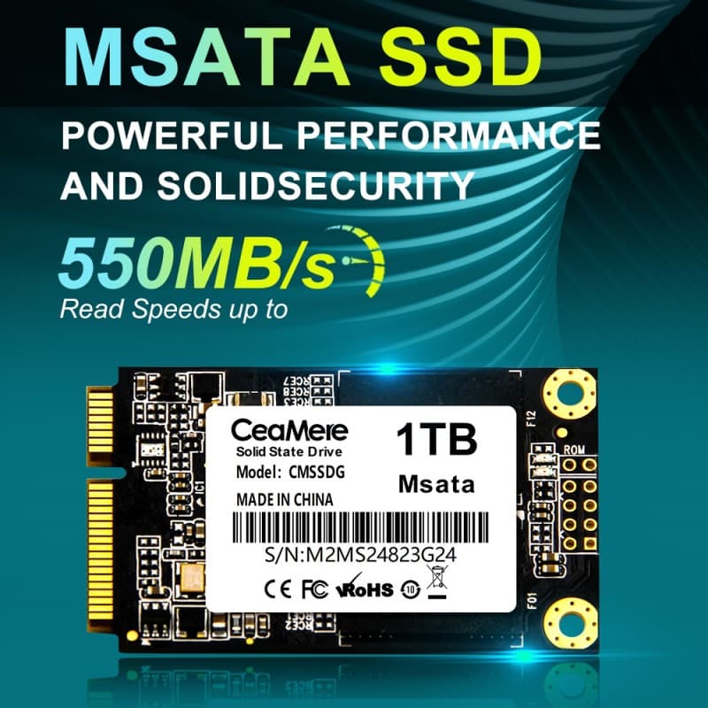 mSATA SSD 256GB Solid State Drive Factory Wholesale 128GB 512GB Excellent Quality Strong Performance