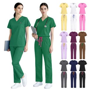 New Export Hand Wash Short Sleeve Split Set Hospital Beauty Salon Doctor Nurse Surgery Workwear