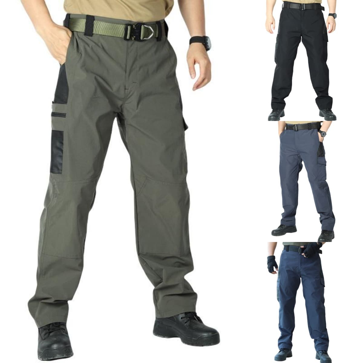 2025 Cross-Border Best-Selling Tactical Pants Men's Fall/Winter Abrasion-Resistant Training Multi-Pocket Water-Resistant Outdoor Cargo Pants