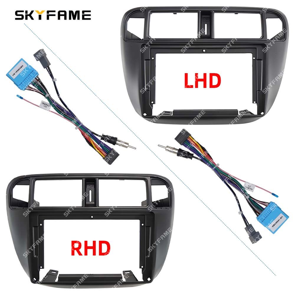SKYFAME Versatile Frame Kit for 95-01 Honda Civic Rebon Stereo Navigation Fascia Wiring