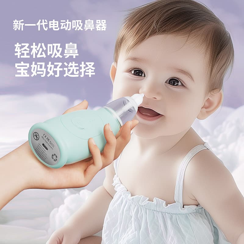 Cross-border Electric Baby Nasal Aspirator for Newborns, Infant Nose Cleaner for Nasal Congestion and Mucus Removal