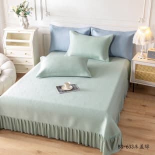 Baisilisi Class A Instant Cool Ice Bean BS-633 Bed Skirt 3-Piece Set Summer Bed Skirt Style