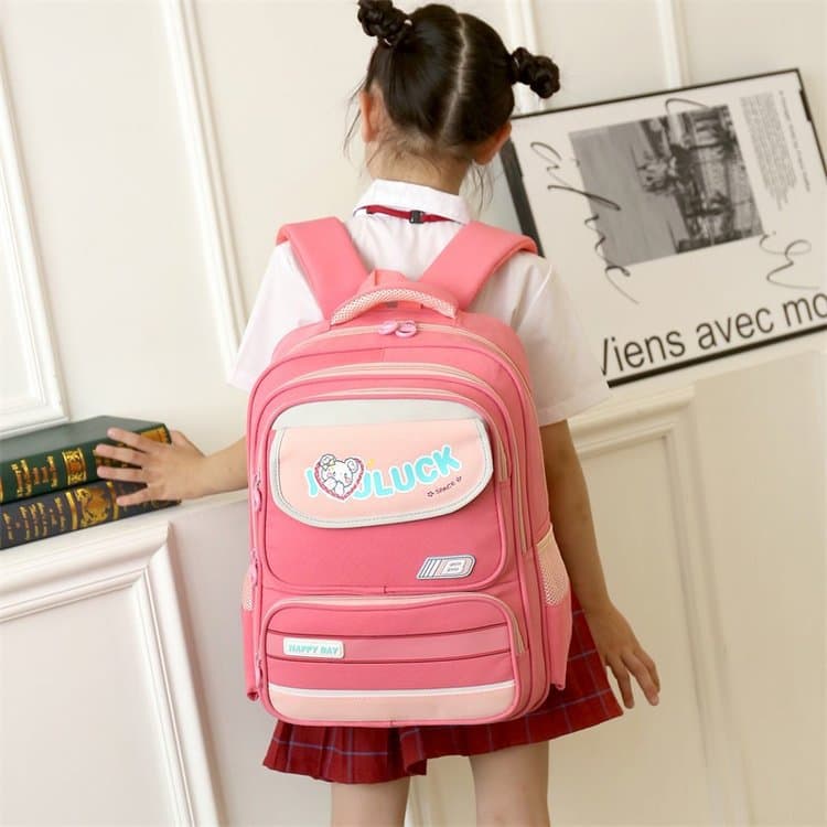 Backpack for Elementary School Boys and Girls Grades 3-4, Cute Lightweight Ergonomic Spine Protection Preschool Children's Double-Shoulder Bag