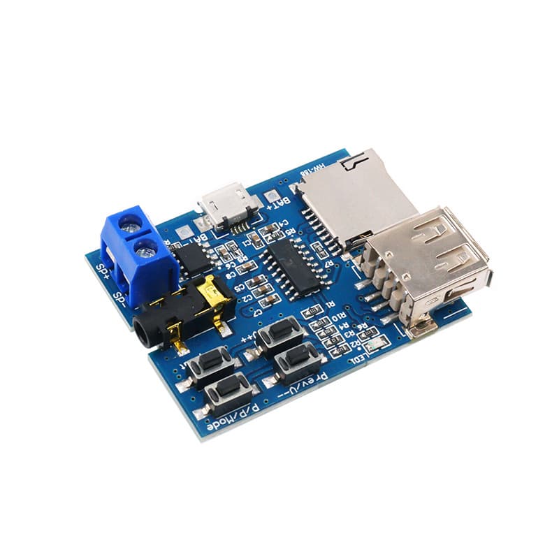 MP3 Lossless Decoding Board MP3 Module with Built-in Amplifier MP3 Decoder TF Card USB Flash Drive Decoding Player