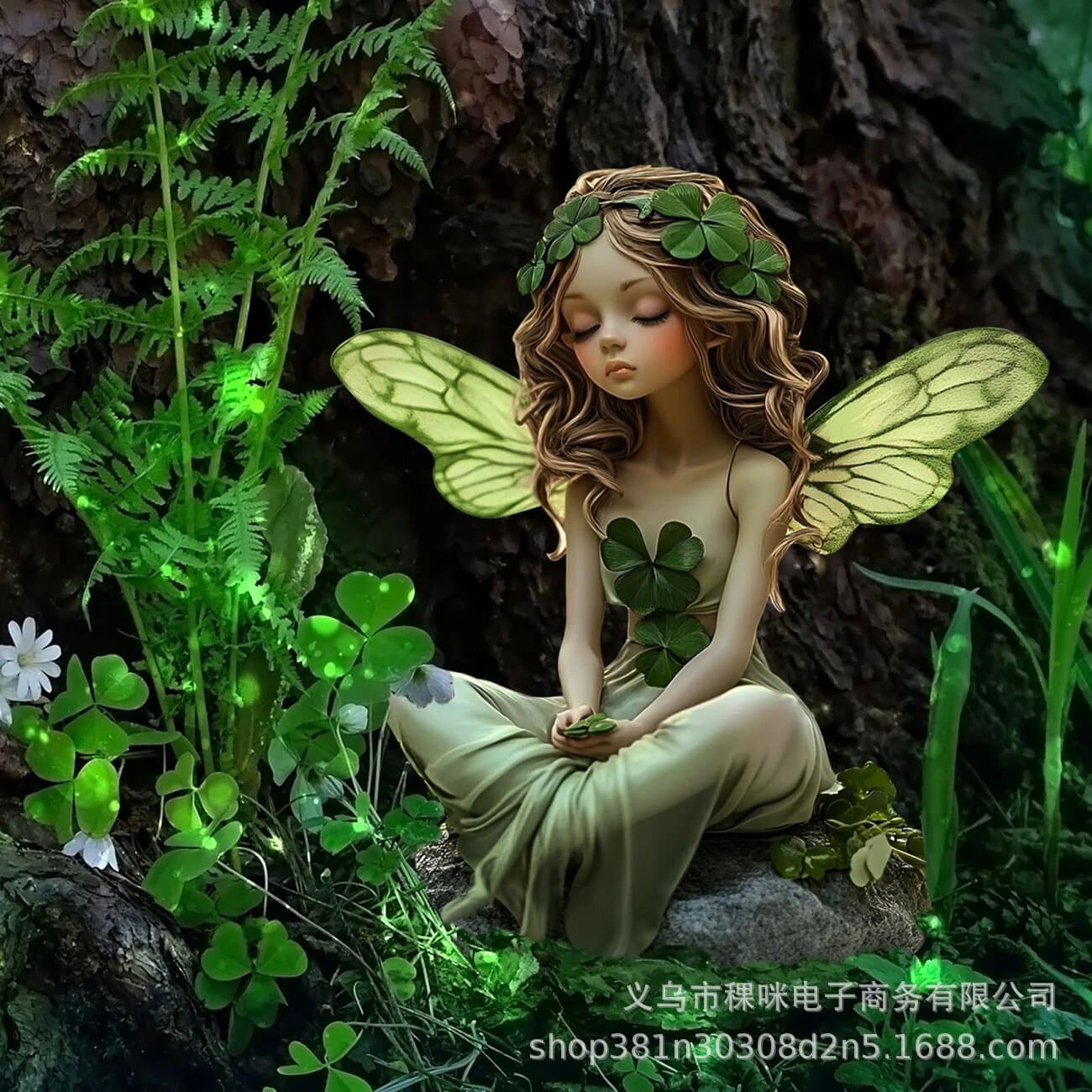 Cross-border Flower Crowned Fairy 2D Flat Acrylic Home Garden Ground Stake Outdoor Yard Decoration