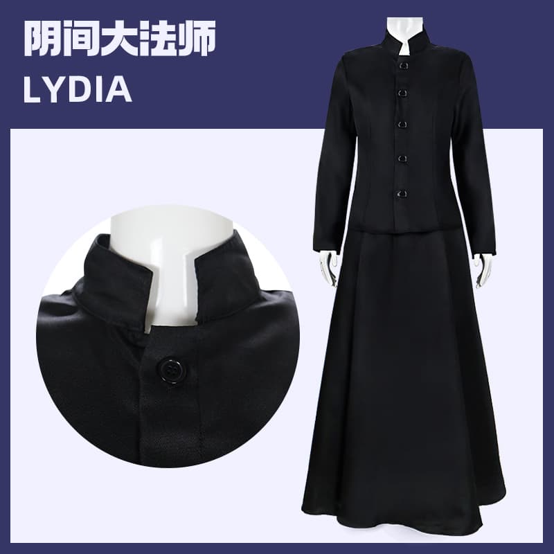 Beetlejuice Lydia Cosplay Halloween Women's Black Dress Beetlejuice Stage Performance