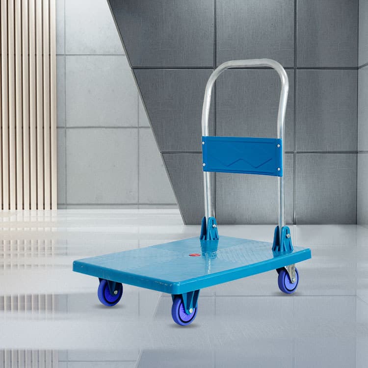 Portable Folding Hand Truck with Quiet Casters for Home and Supermarket Use