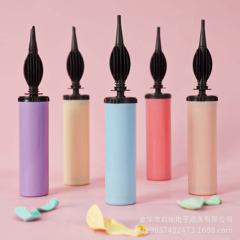 Balloon push pump portable macaron color air pump inflation tool multifunctional balloon blower