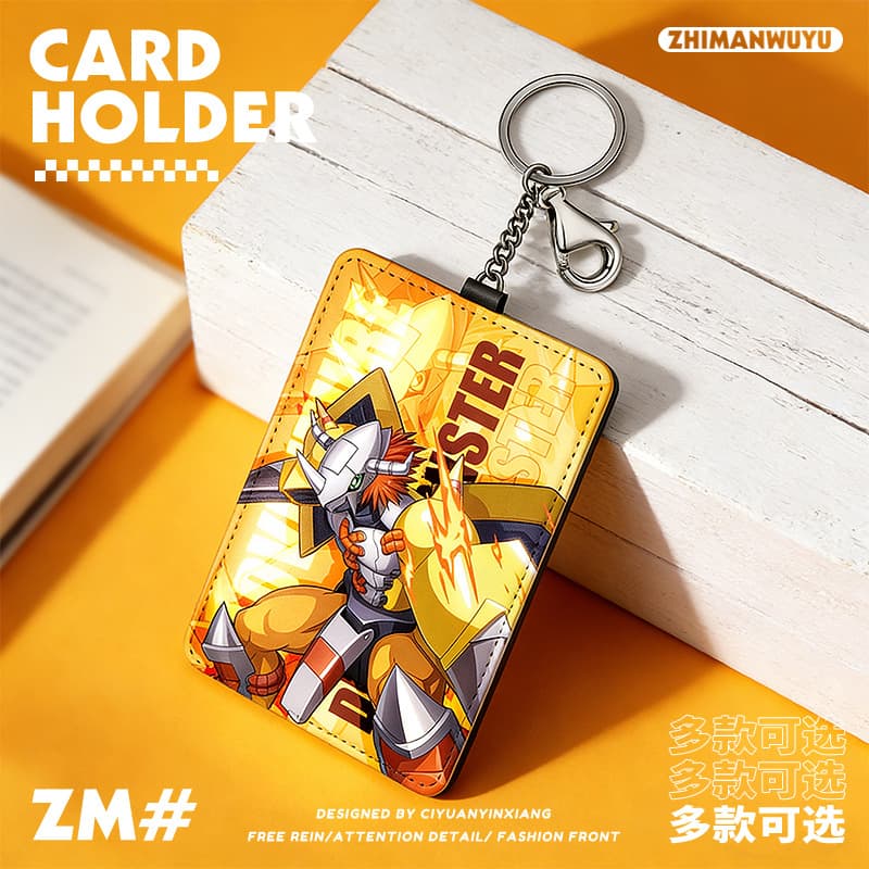 Digimon peripheral card set pendant Battle Greymon Red Lotus Knightmon bus card set meal card keychain