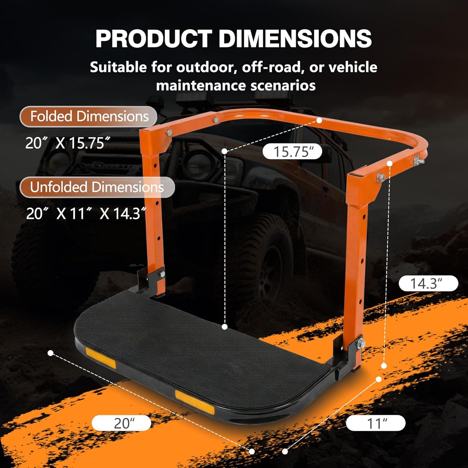 Tire Step Ladder Climbing Step Car Tire Access Ladder Vehicle Step Board