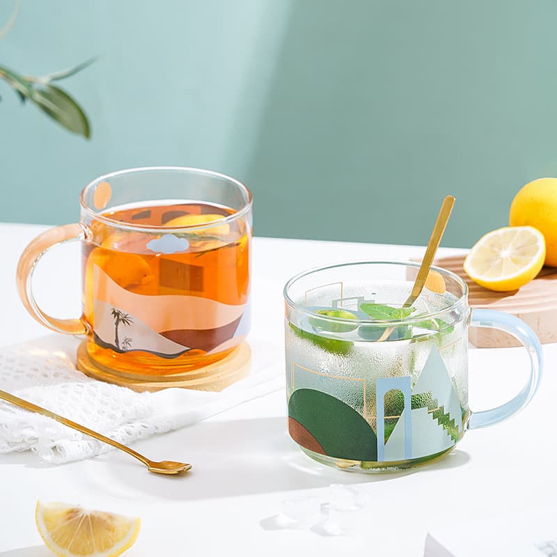 Water cup, glass cup, female pair, ceramic mug, good-looking birthday gift for girlfriend and best friend