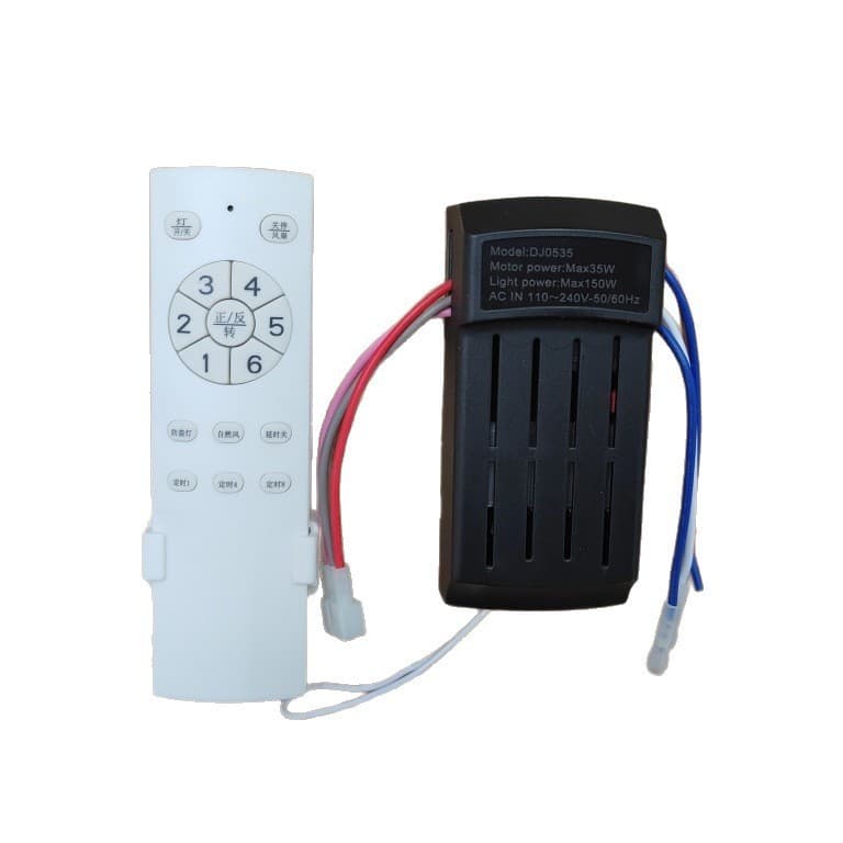 Ceiling Fan Light Variable Frequency 6-Speed Remote Control Receiver Controller DJ0535 Fan Light Driver 35W-110V