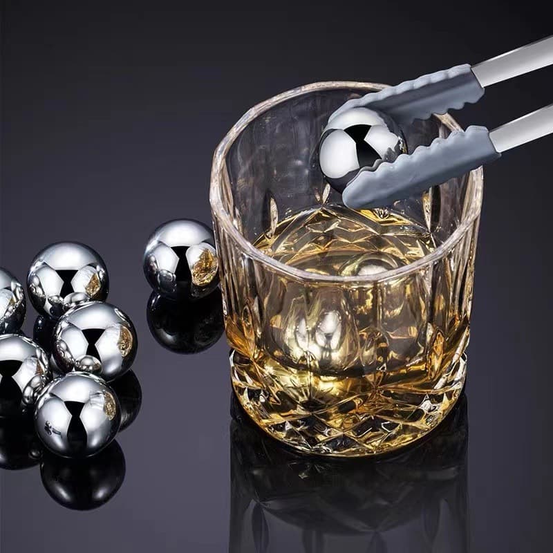 304 stainless steel ice cubes barware supplies creative metal quick-freeze ice pellets frozen round cooling ice pellets