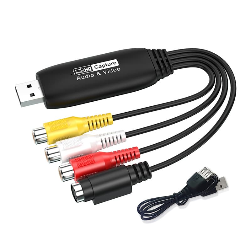 USB 2.0 Video Capture Card Analog to Digital for CCTV Set-top Box DVD Plug and Play