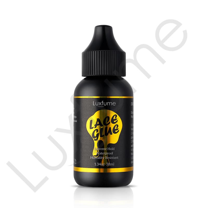 Cross-border new wig glue lace glue black bottle hair tool lace headgear wig glue in stock