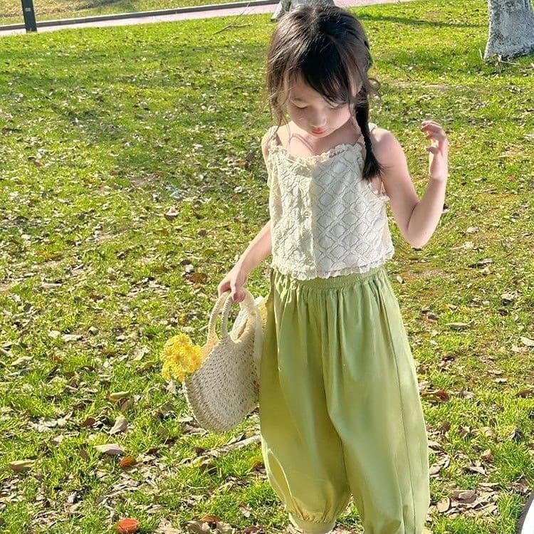 Girls Pants Summer Children's Mosquito Repellent Pants 2026 New Stylish Girl Casual Pants Summer Thin Nine-Point Pants