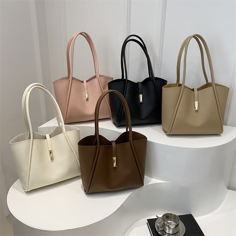 Vintage Relaxed Large Capacity Women's Bag 2025 New Fashion Simple Tote Bag Stylish Shoulder Underarm Bag