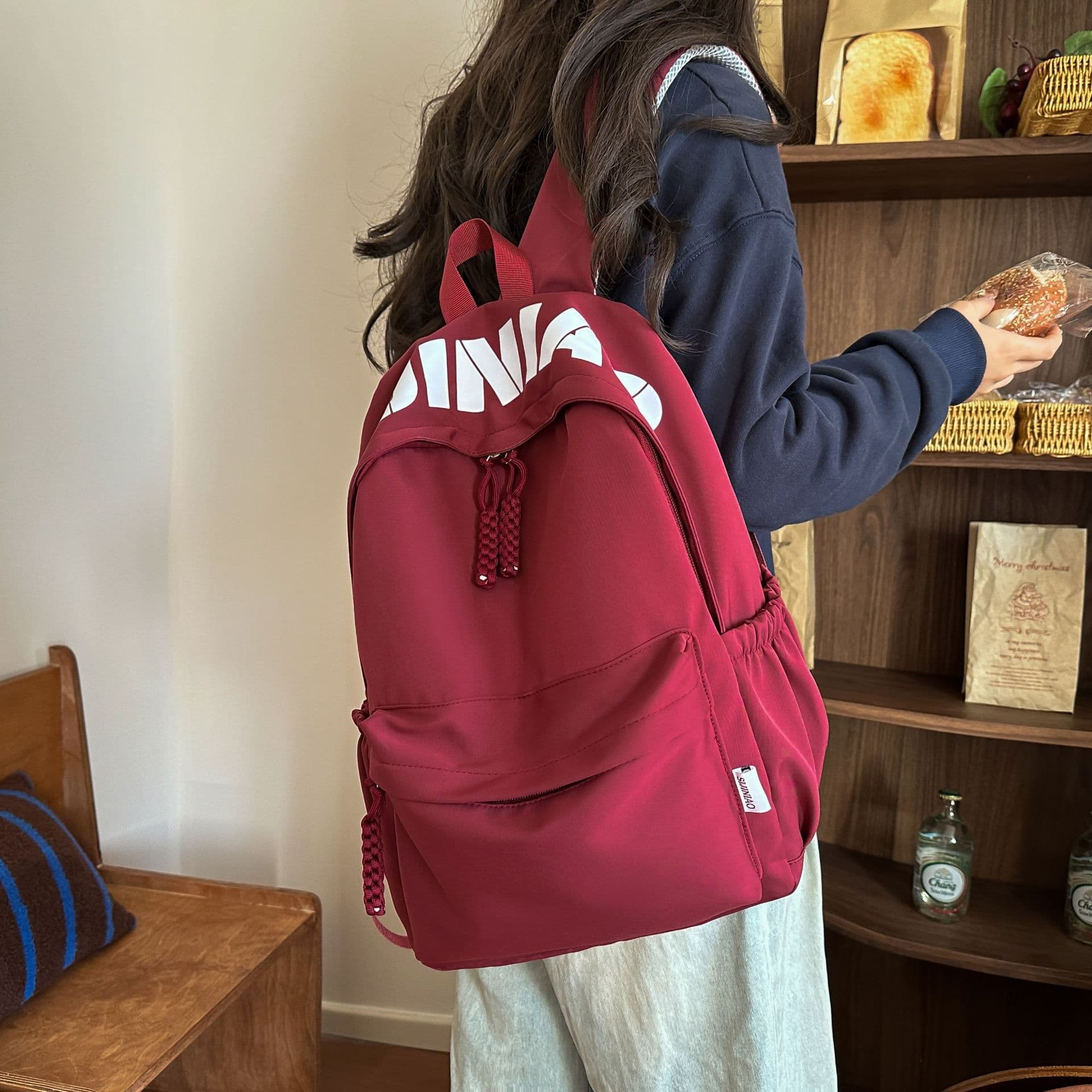 Spring new style small and fresh forest style small backpack for girls to travel, Japanese style ins college style backpack for college students to attend classes