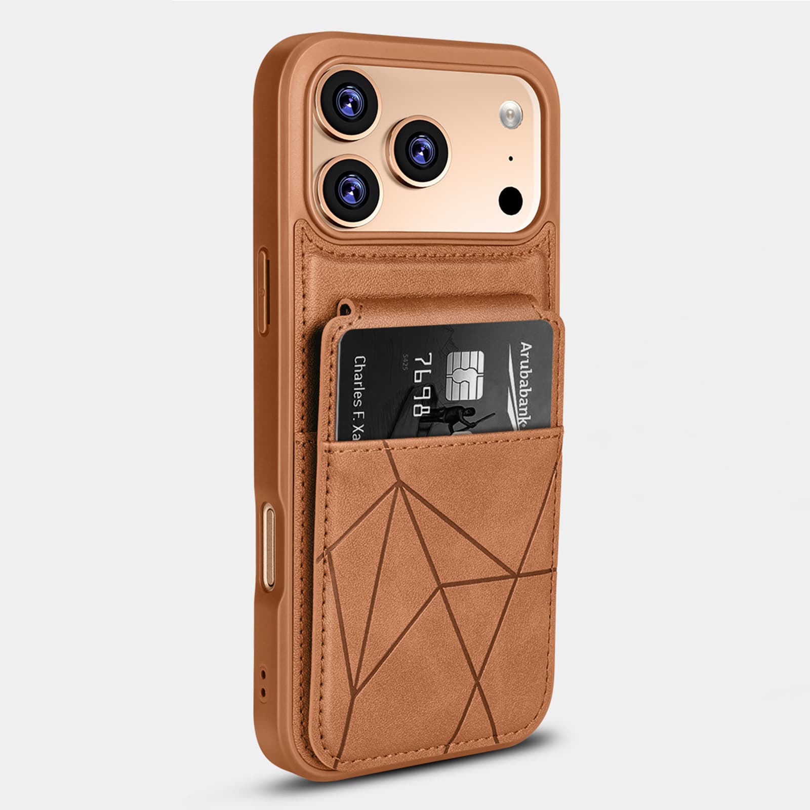 Suitable for iPhone17ProMax mobile phone case Galaxy S26Ultra card case holder protective leather case
