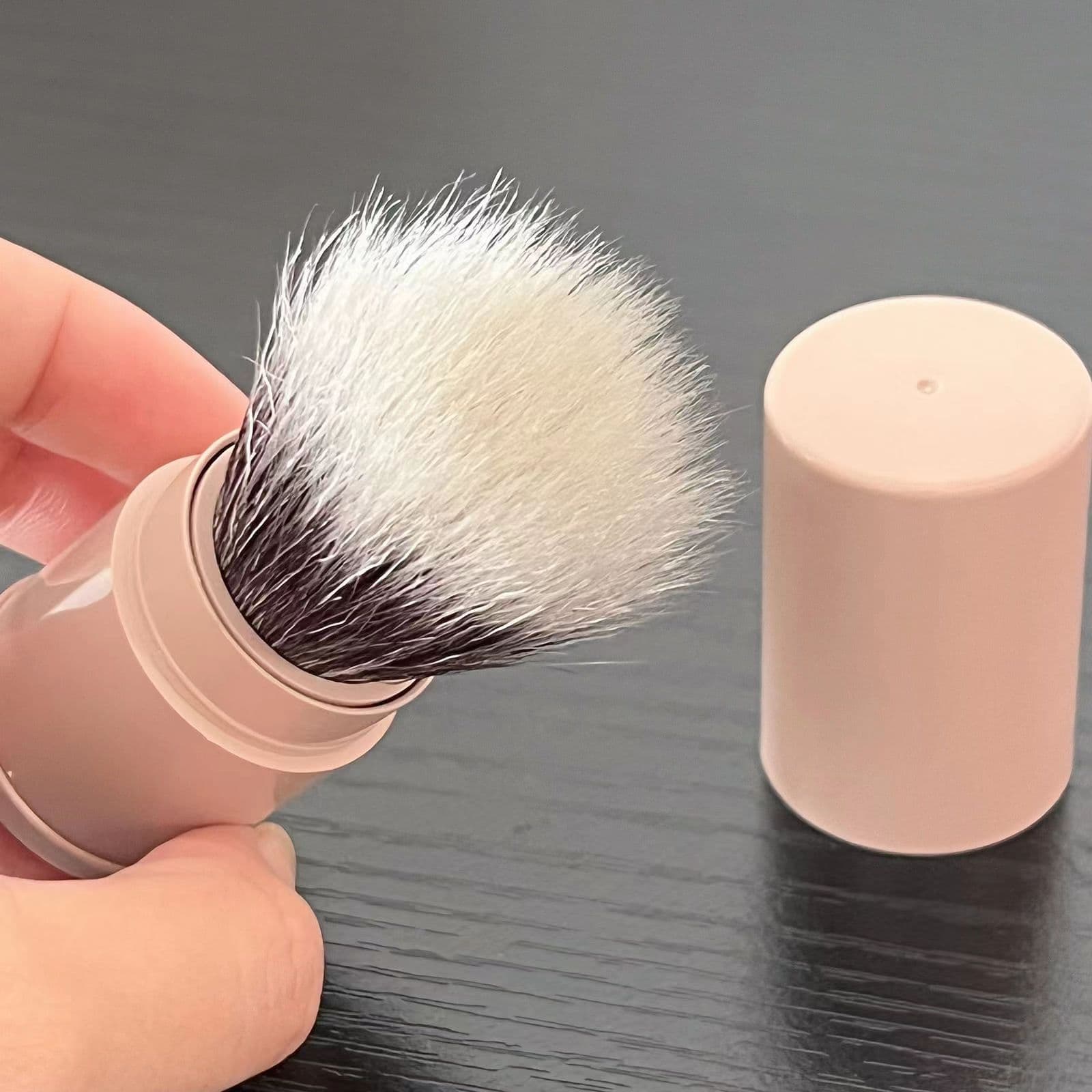 Retractable Brush Powder Brush with Lid Blush Brush Setting Brush Loose Powder Brush Full Set Portable Makeup Brush Eyeshadow Brush