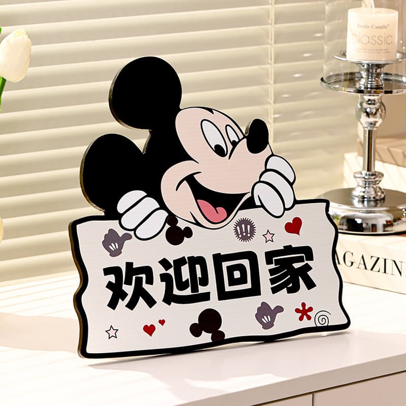 Mickey Welcome Home Decor Painting Ornament, Entryway Display Stand, New Housewarming Minimalist Fashion Warm Decoration