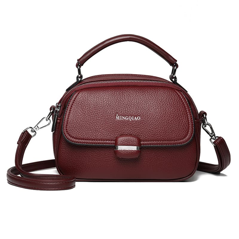 New Cross-Border Women's Bag Korean Style Simple Versatile Multi-Layer Practical Handbag Premium Shoulder Crossbody Bag