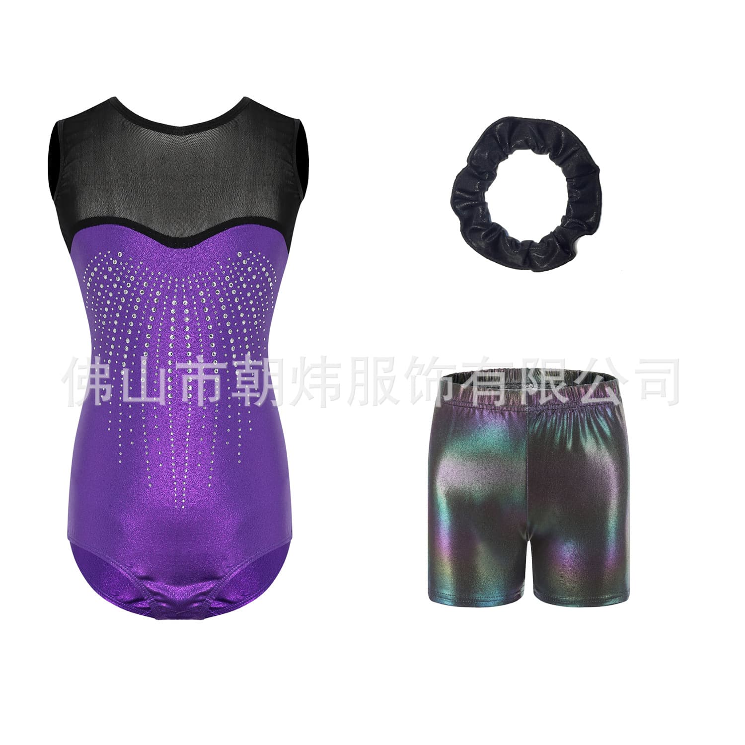 Mesh dance clothes, children's gymnastics clothes and diamonds, children's dance clothes, performance clothes, tights, children's exercise clothes, suits