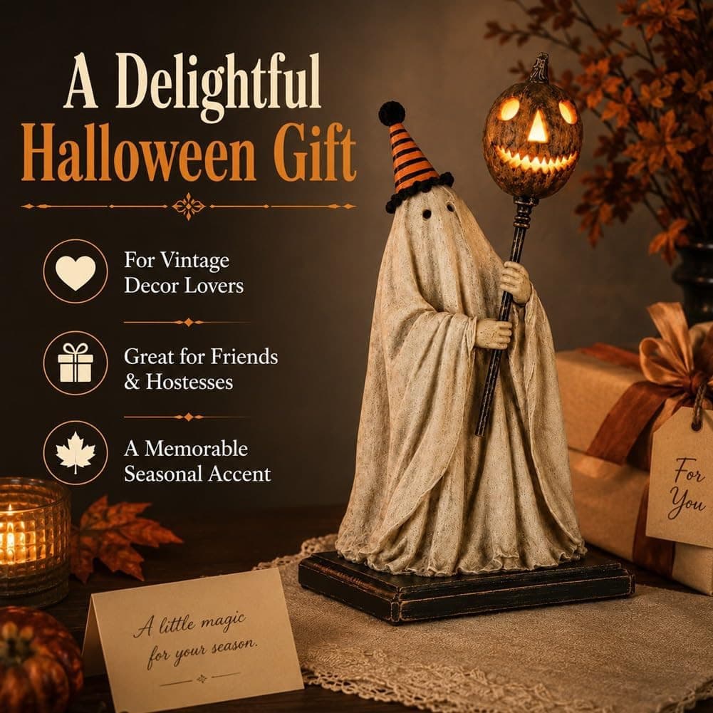 Amazon’s new cute design and practical Ghost Figurine with Glowing luminous ghost ornaments