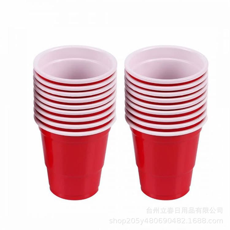 2oz disposable plastic cup dual-color cup beer colorful game cup party cup