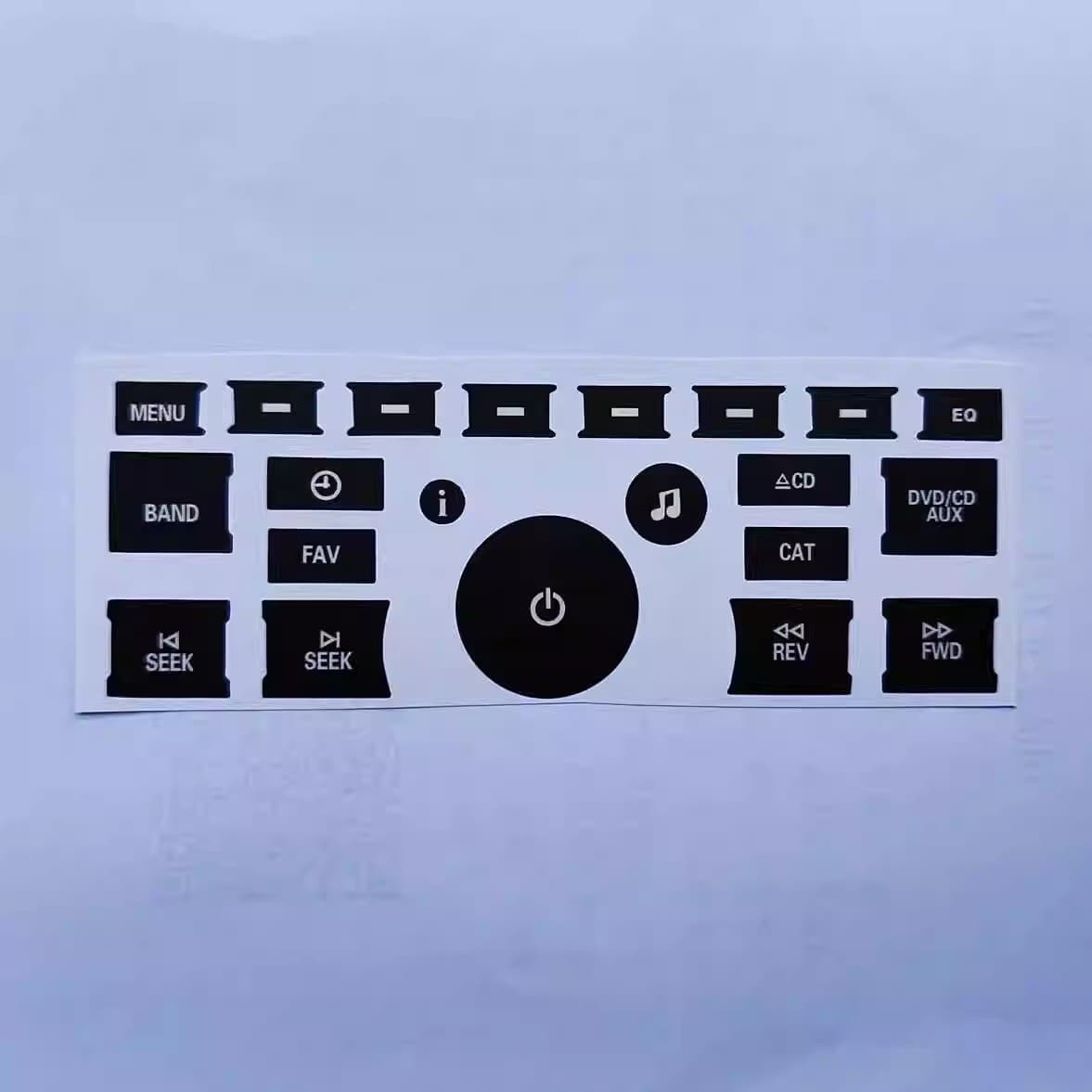 Car Interior Button Repair Sticker AC Control Sticker CD Radio Audio Button Repair Decal