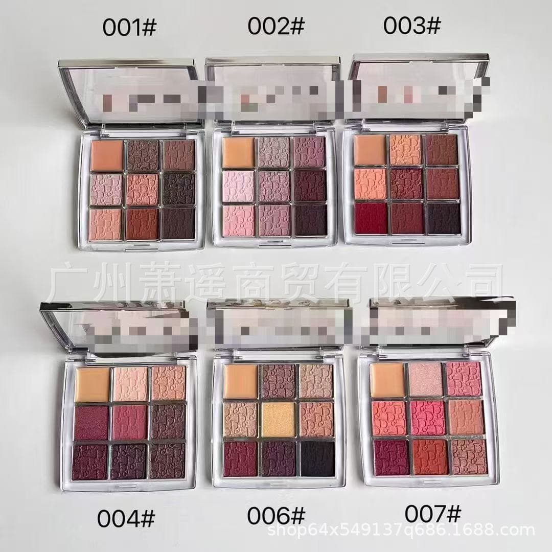 Cross-border Trade Dijia Backstage Nine-Color Eyeshadow Palette New Version Supermodel Pumpkin Earth Tone for Beginners 10g