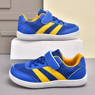 Cross-Border Outdoor Children's Wide-Toe Shoes, Mesh Breathable Casual Sports Shoes for Boys and Girls, Low-Top Hiking Running Shoes