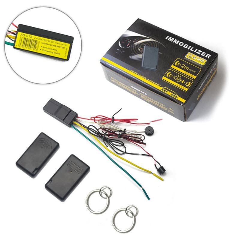 Shenqi 2.4Ghz INMOVILIZADOR Car Intelligent Sensor Concealed Lock Anti-theft and Anti-theft System