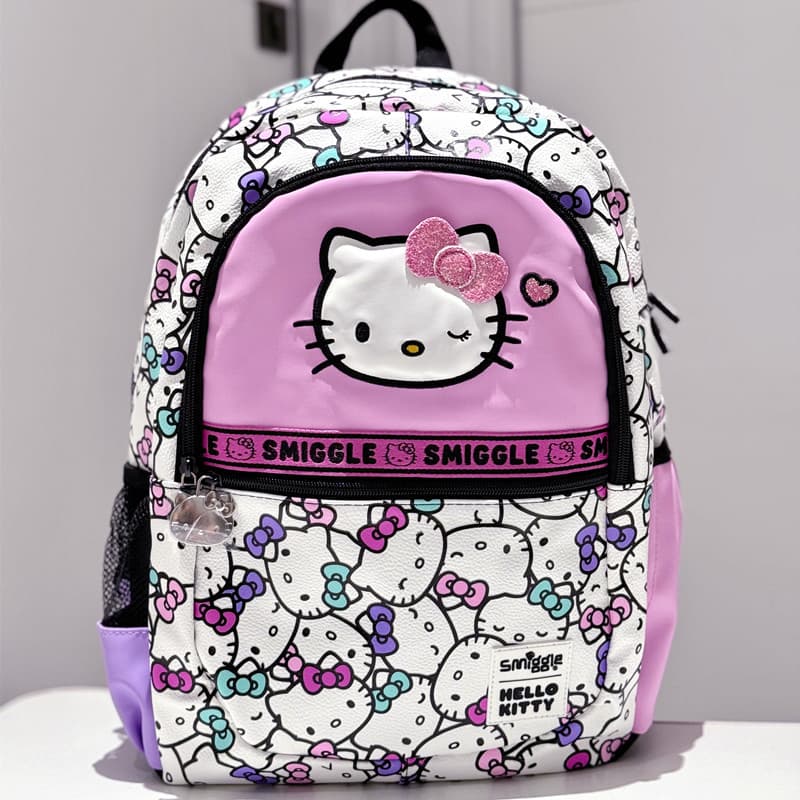 Australia Smiggle School Backpack for Primary and Secondary Students, Large Capacity, Lightweight Casual Backpack for Boys and Girls