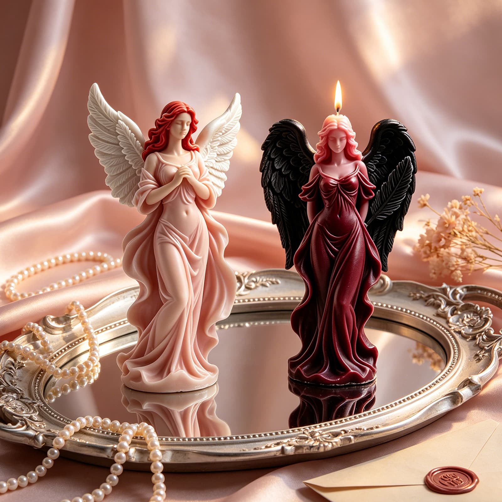 Sanxin Dream Wings Goddess Aromatherapy Candle Silicone Mold DIY Aromatherapy Stone Decoration Ornament Abrasives Source