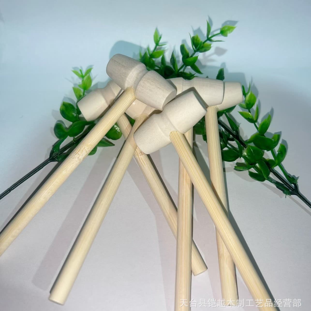 Flat-head Small Wooden Hammer Solid Wood Archaeological Hammer Children's Toy Knocking Hammer Wooden Mini Mallet