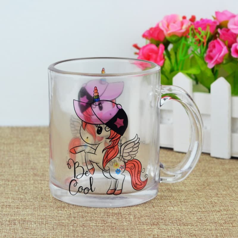 POD Frosted Heat Transfer Glass Beer Mug Sublimation Clear Glass 16oz Coated Blank Cup DIY
