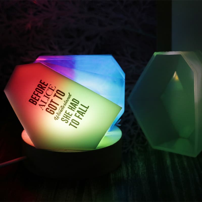 New DIY Crystal Faceted Stone Epoxy Resin Mold Crystal Epoxy Resin Decoration Silicone Mold Cross-Border Exclusive