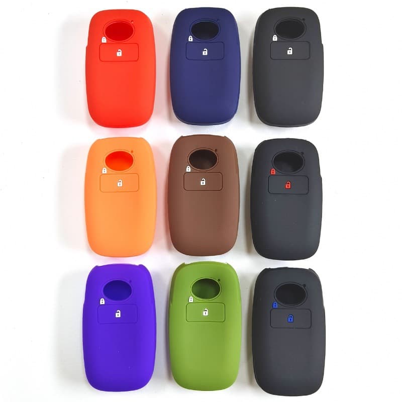 Silicone Key Case Cover for 2-Button Daihatsu Key Fob Compatible with Toyota Raize Daihatsu Rocky Car Protection Sleeve Cross-Border