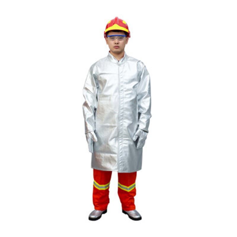 Lao Wei Shi LWS-012 Aluminum Foil Aramid Insulation Coverall, High-Temperature Gown Resistant to 1000 Degrees