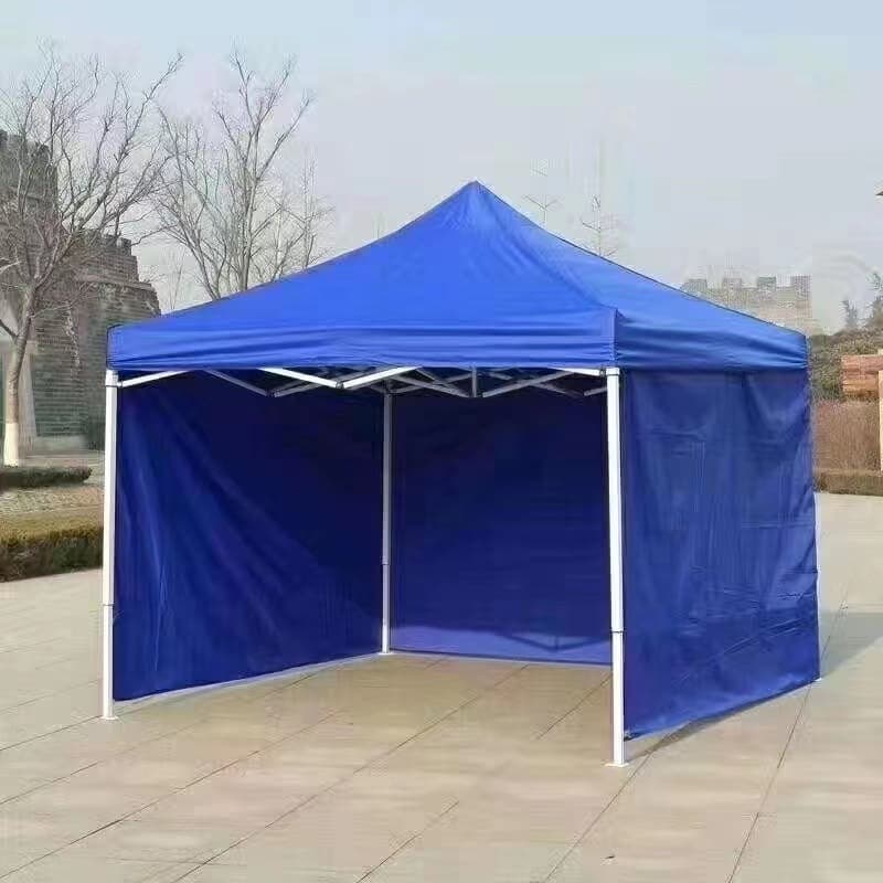 Folding Tent Canopy Advertising Display Sunshade Rain Shelter Four-Leg Transparent Side Walls Top Cover Four-Corner Parking Canopy Manufacturer Sun Protection