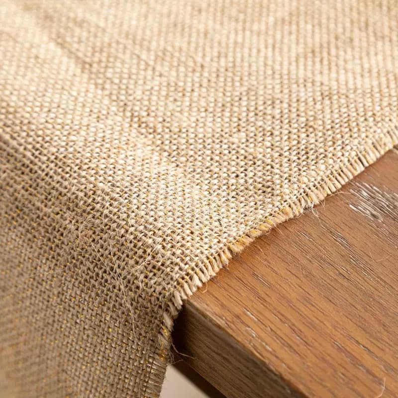 #50 #60 Burlap, Jute Linen-Like Cotton-Linen Fabrics, Various Specifications with Lamination, Coating, and Singeing, Custom Samples Accepted