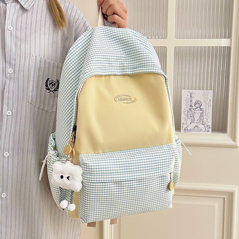 High-looking schoolbags for female college students, simple and cute backpacks, large-capacity 2026 new schoolbags for female junior high school students