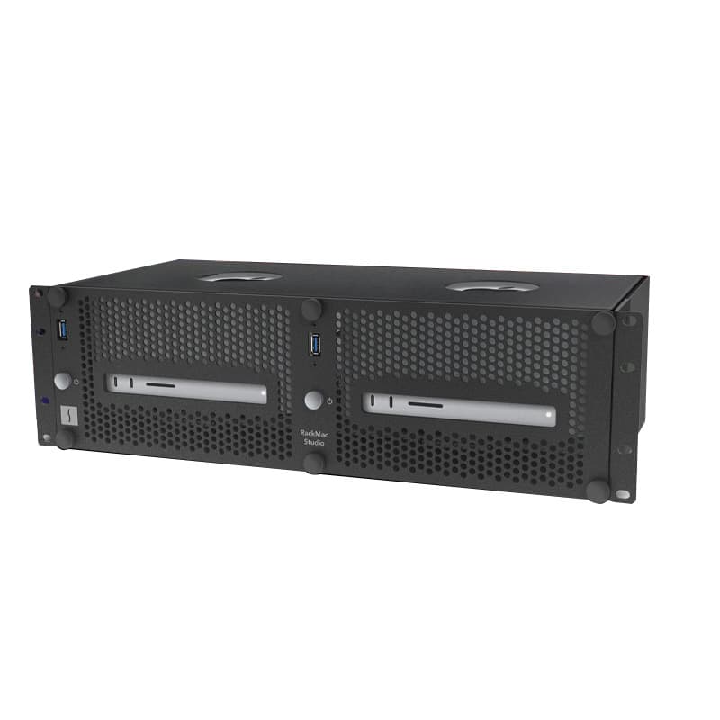 sonnet Rackmac studio3U rack-mounted expansion box expands 2 mac studio host expansion