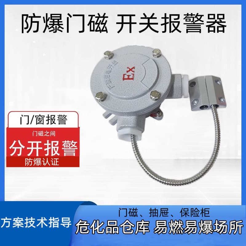 Explosion-Proof Door/Window Magnetic Intrusion Alarm for Flammable and Explosive Environments, Smart Security Detector for Door and Window Opening, Intelligent Anti-Theft