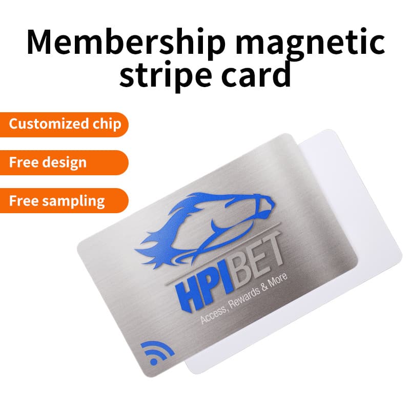 Custom High and Low Coercivity Magnetic Stripe Membership Cards